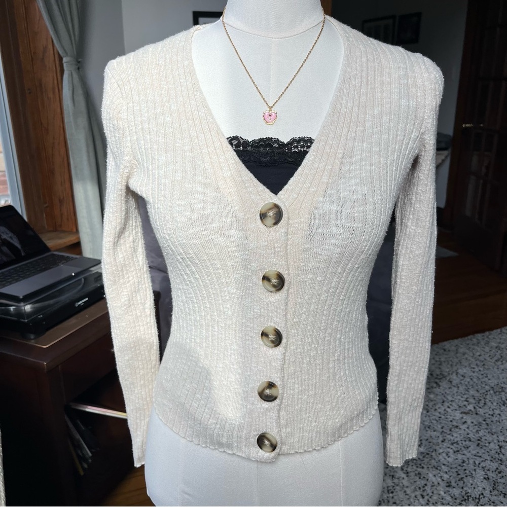 button-up cardigan